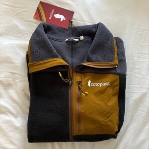 Cotopaxi Black and Brown Fleece Jacket